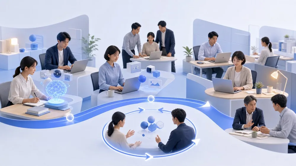 生成AI研修を現場へ定着させる企業チーム